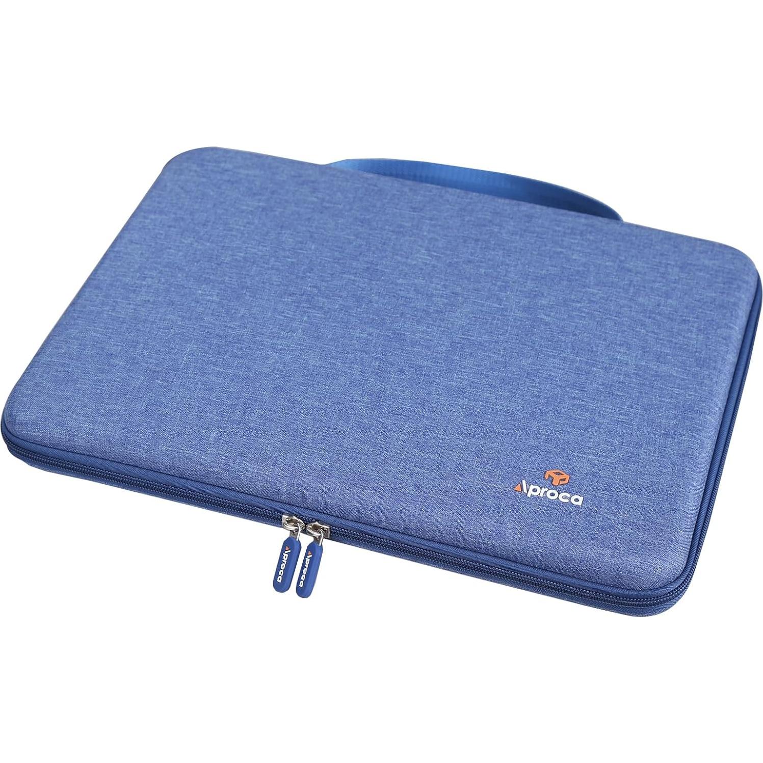 Funda Dura Portátil Aproca Azul para Tableta Luz LED A4