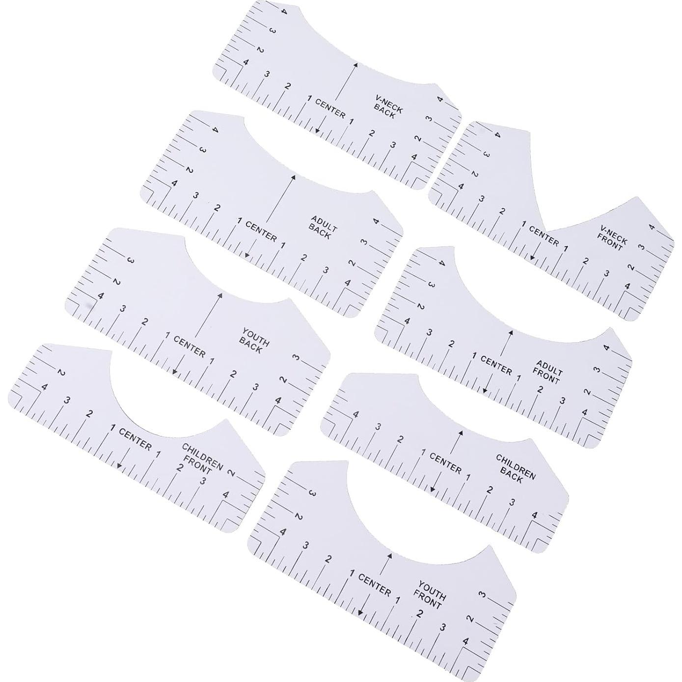 Regla para Camisetas ZJchao - Juego de 8 Piezas PVC