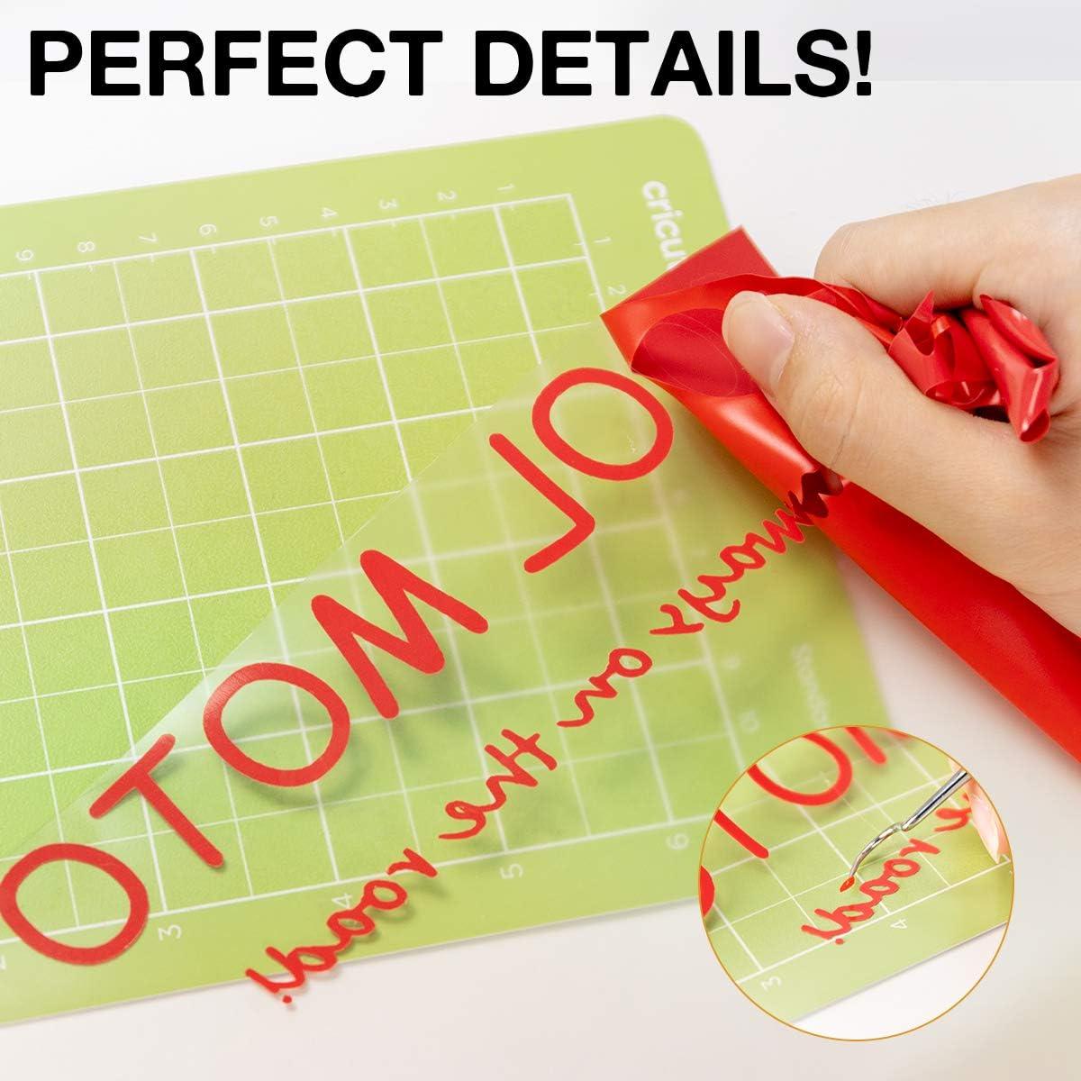 Vinilo HTV Rojo 30.48 cm x 2.44 m HTVRONT para Transferencia de Calor