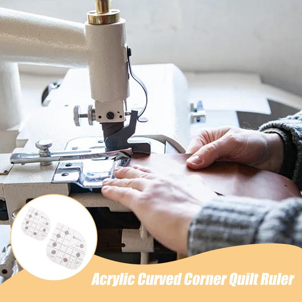 Regla Curvada de Acolchado DICOSMETIC 2 Pcs Acrílico 25x20cm