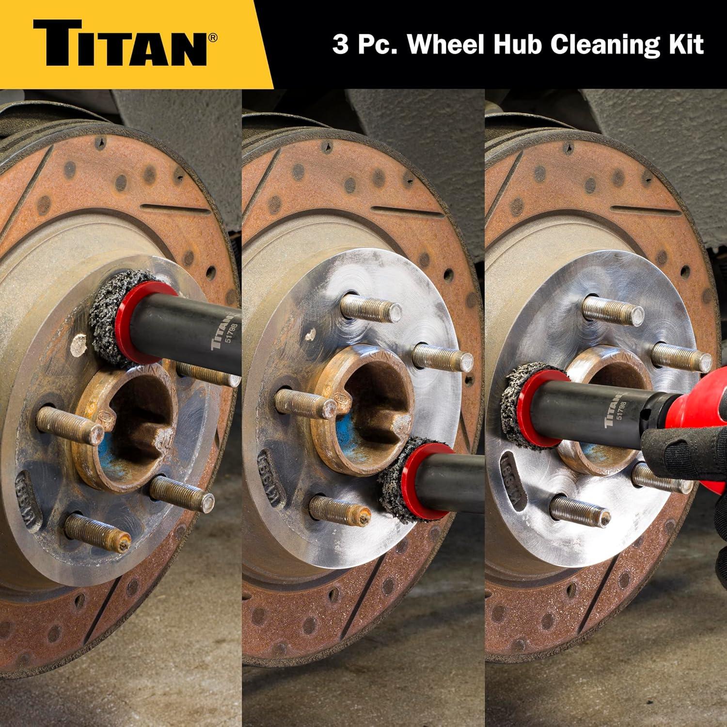 Kit de Limpieza de Cubos de Rueda Titan 51798 - 2 Pulgadas
