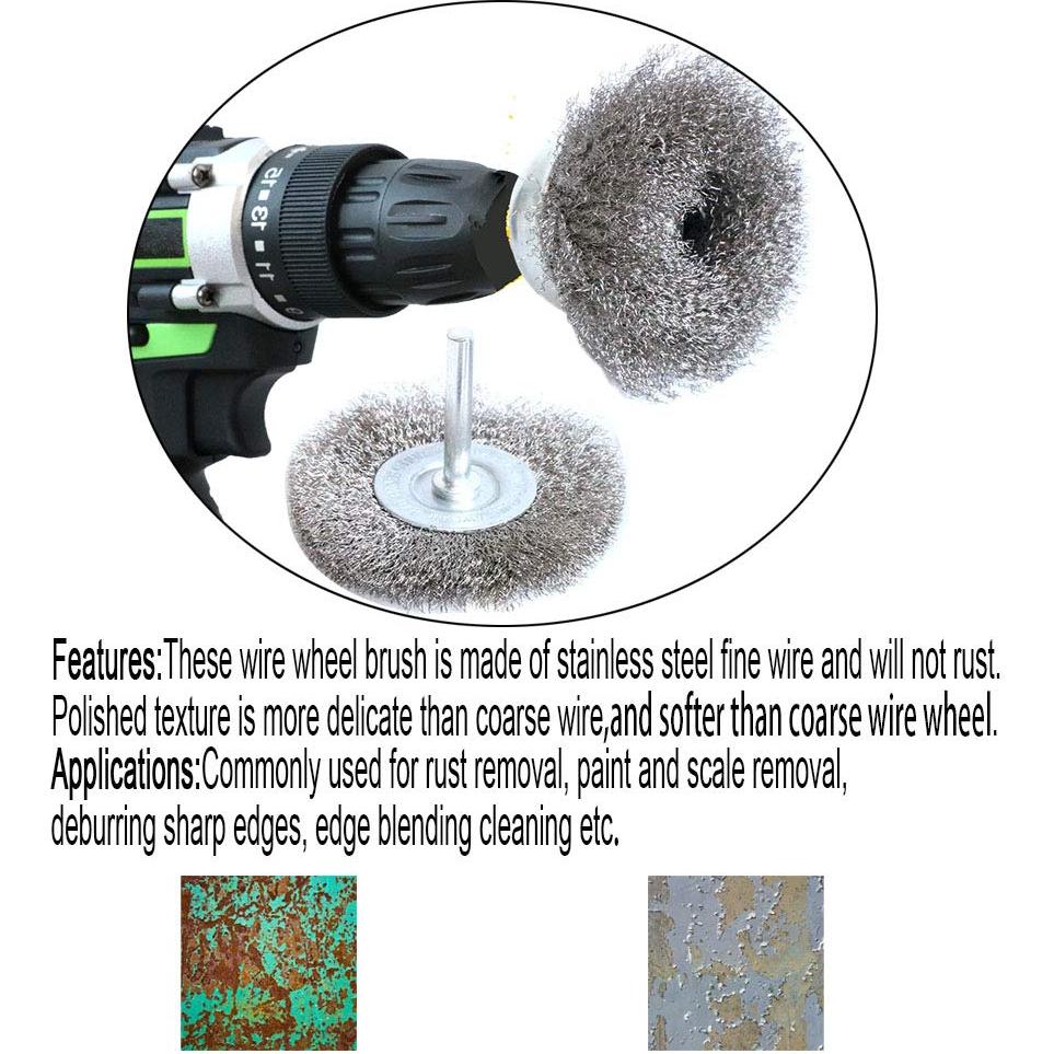 Kit de Cepillos de Alambre Inoxidable FPPO - 7 Piezas