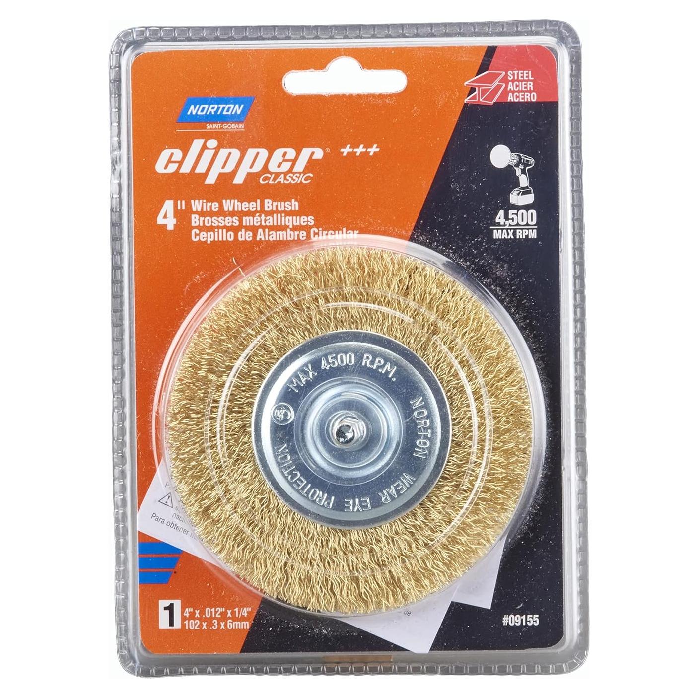 Cepillo de Alambre Norton 4" para Taladro y Amoladora