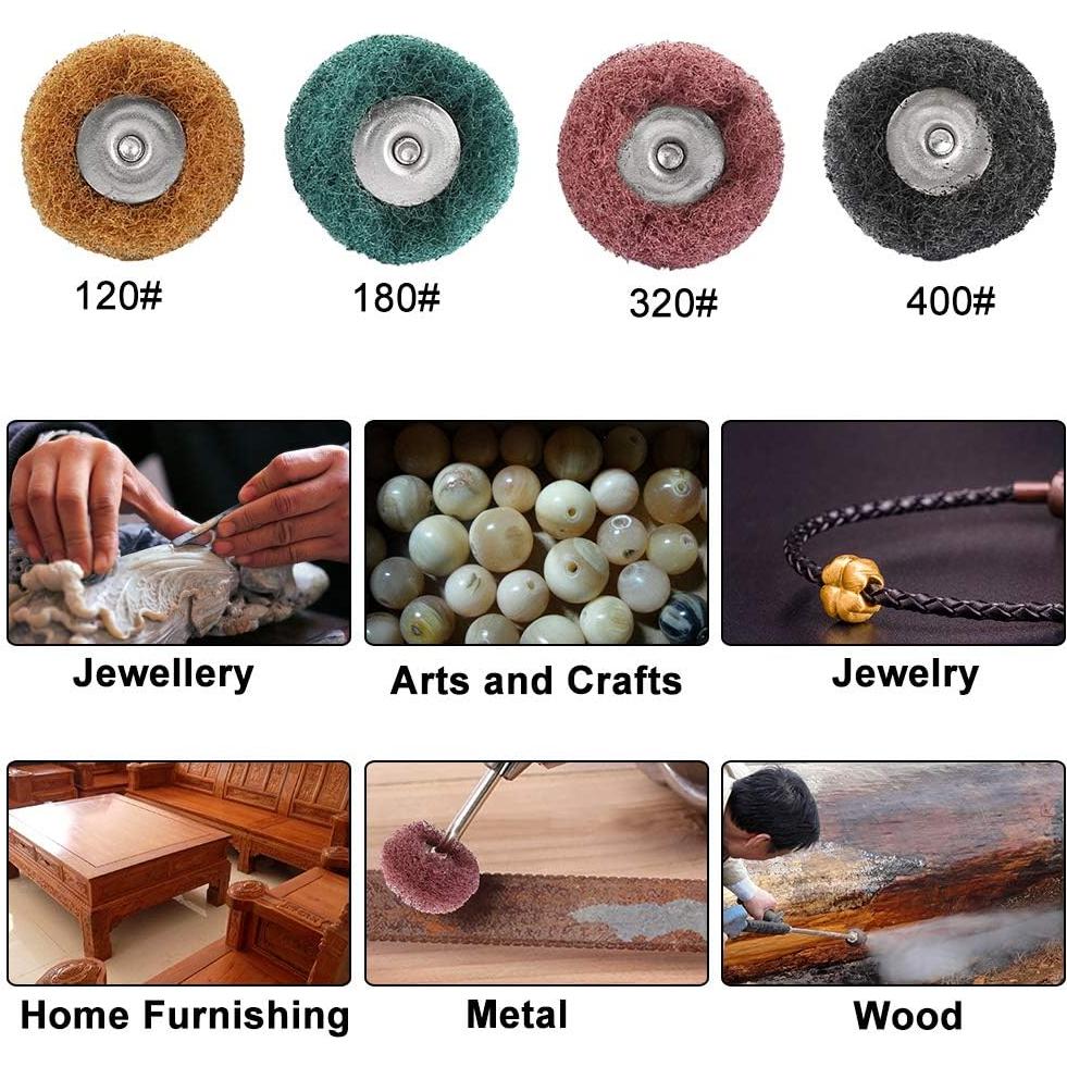 Juego de Ruedas Abrasivas Rocaris 40 Piezas 25mm para Pulido