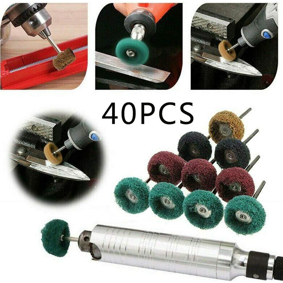 Juego de Ruedas Abrasivas Rocaris 40 Piezas 25mm para Pulido