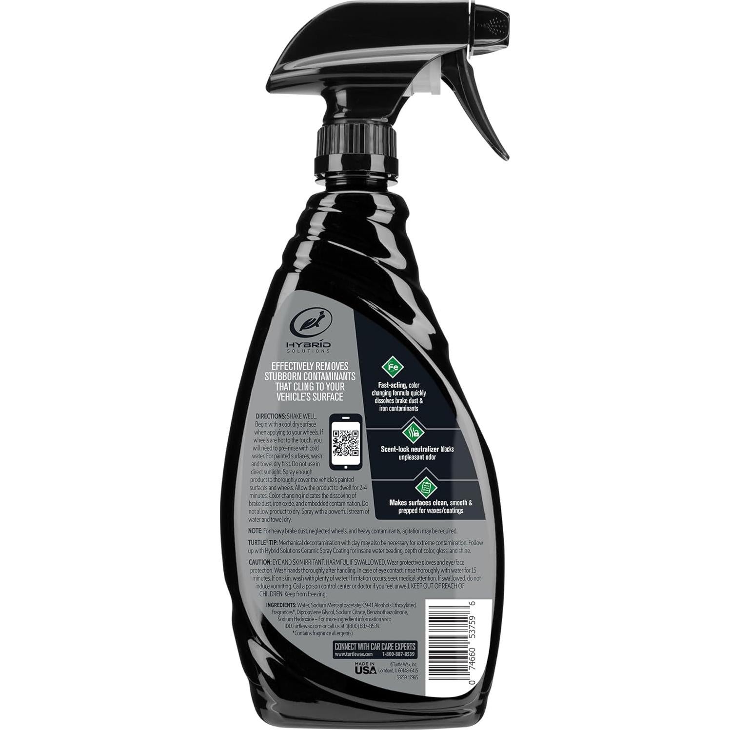 Limpiador de Ruedas y Removedor de Hierro Turtle Wax 53759 0.5kg