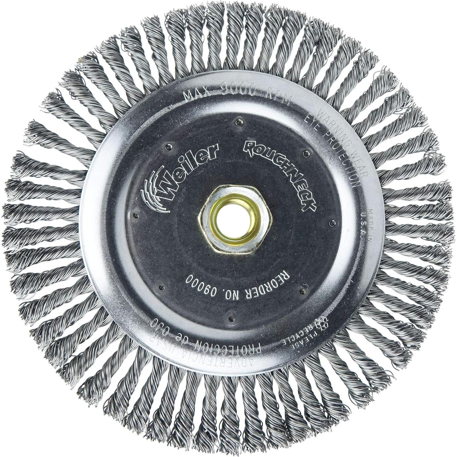 Cepillo de Limpieza de Soldadura Weiler 7" Roughneck 56 Nudos