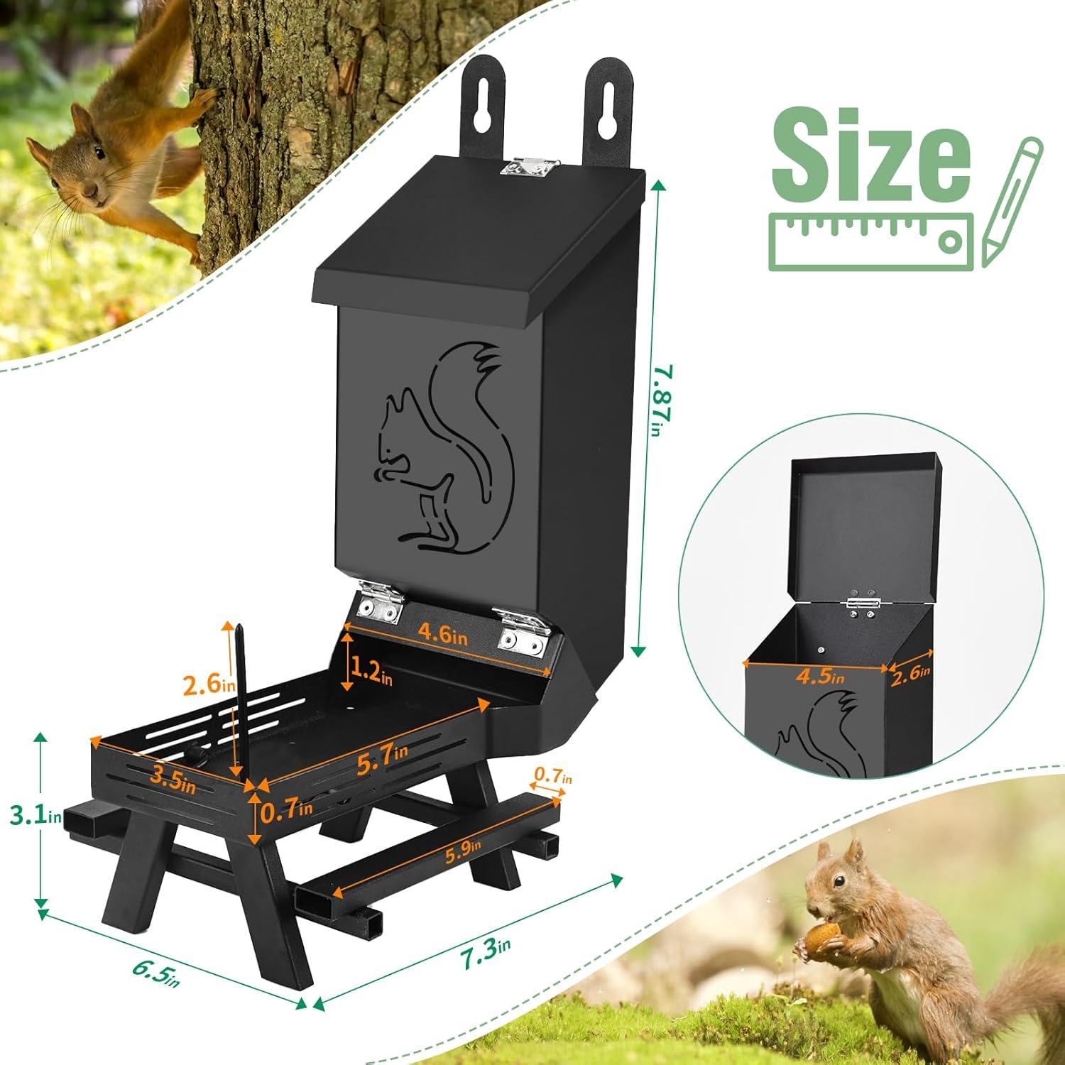 Comedero para Ardillas TreeGun Metal Colgante 1.69L Jardín