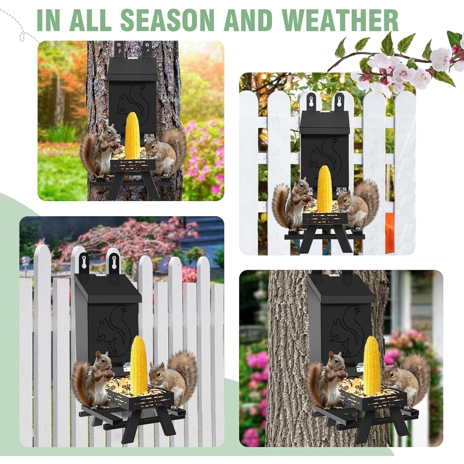 Comedero para Ardillas TreeGun Metal Colgante 1.69L Jardín