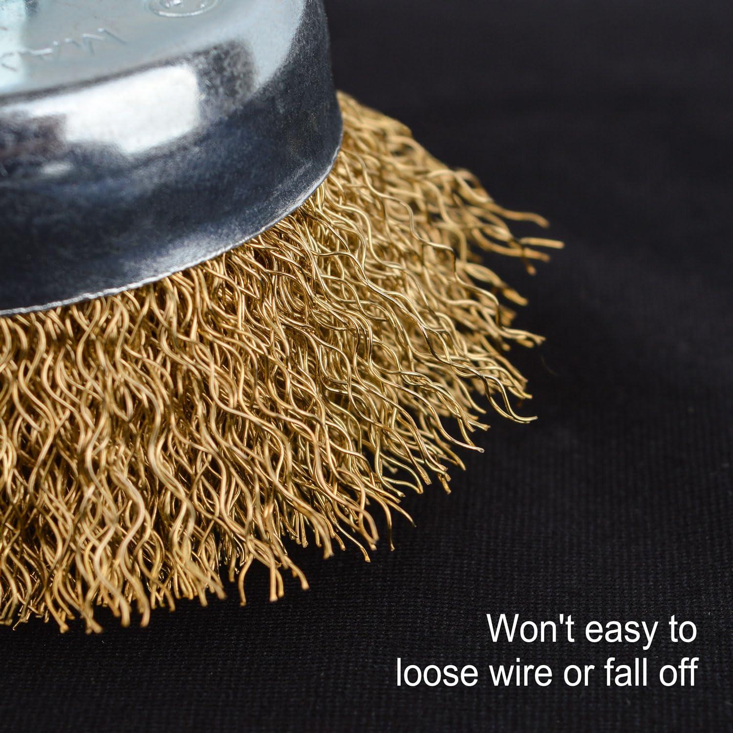 Cepillo de Copa de Alambre Gunpla 76mm con Vástago Hexagonal