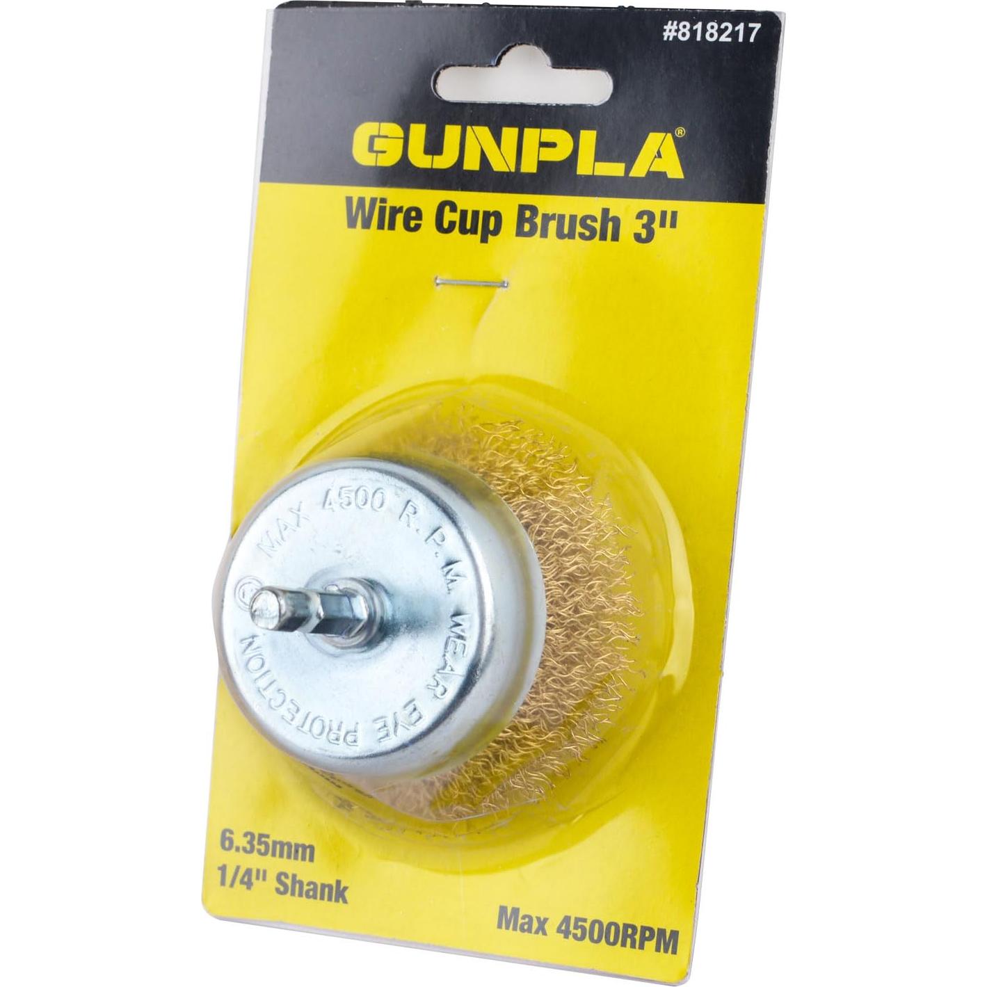 Cepillo de Copa de Alambre Gunpla 76mm con Vástago Hexagonal