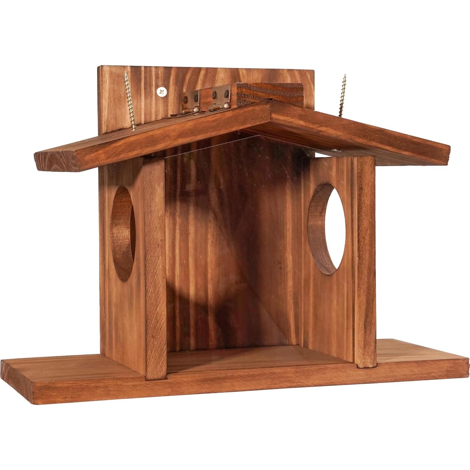 Comedero para Ardillas MIXUMON de Madera 5L - Estilo 2