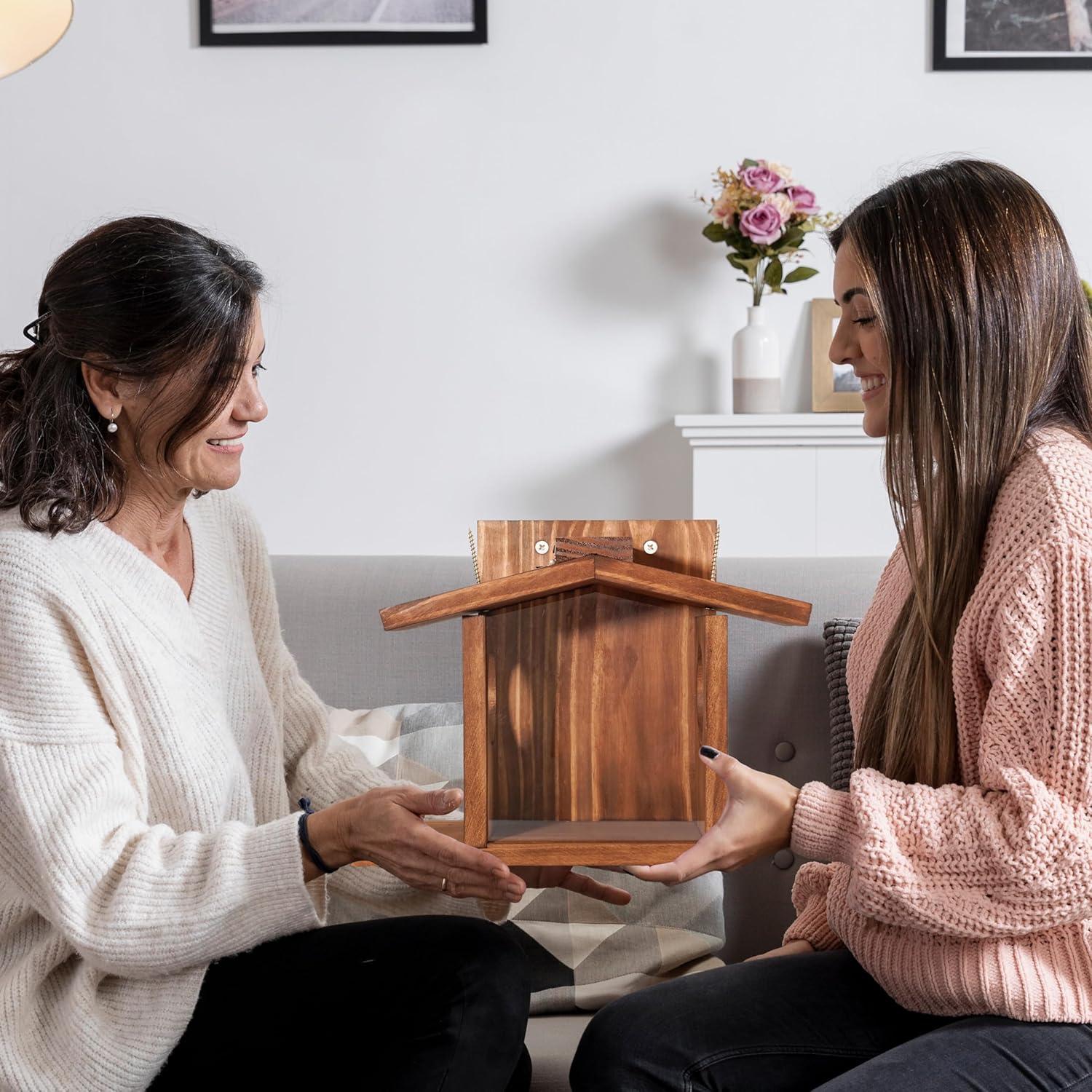 Comedero para Ardillas MIXUMON de Madera 5L - Estilo 2