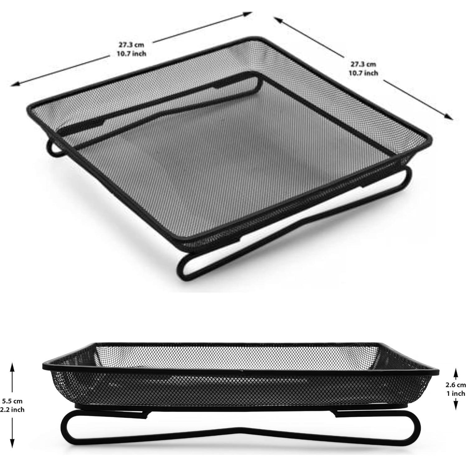 Bandeja Alimentador de Aves JOSANLO Metal Negro 60 cm