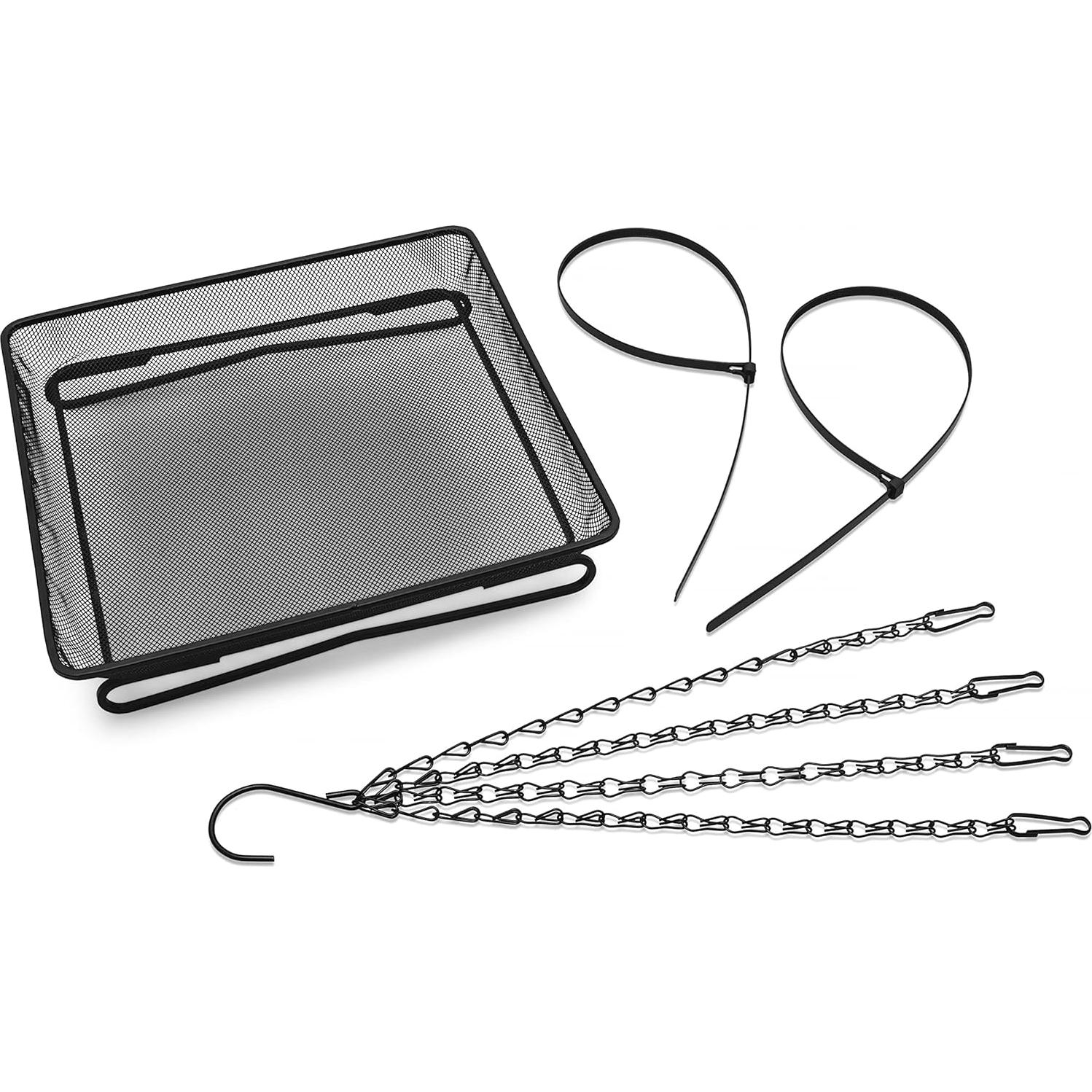 Bandeja Alimentador de Aves JOSANLO Metal Negro 60 cm