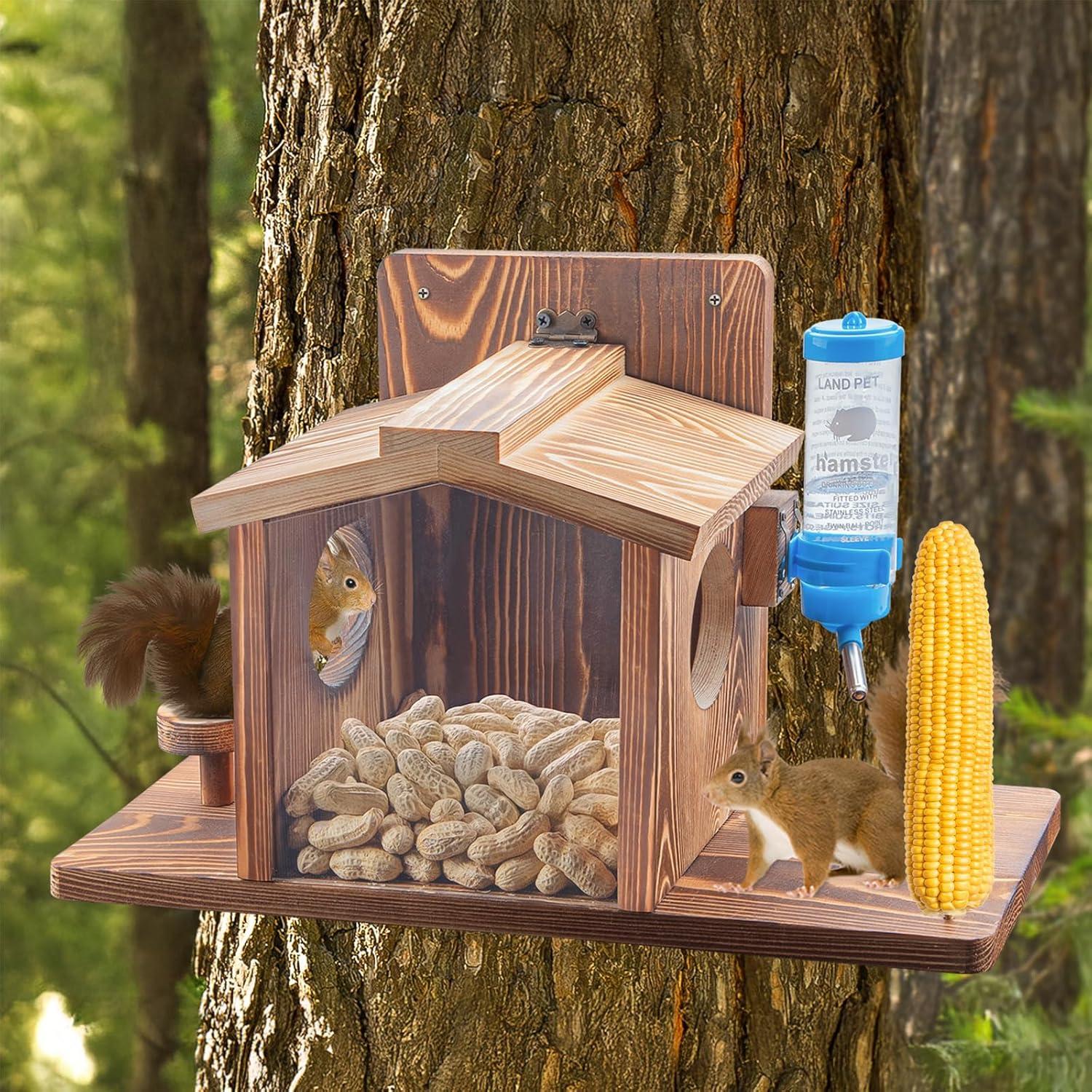 Comedero para Ardillas DAZUINIAO con Agua y Mazorcas 39.88x17.78cm