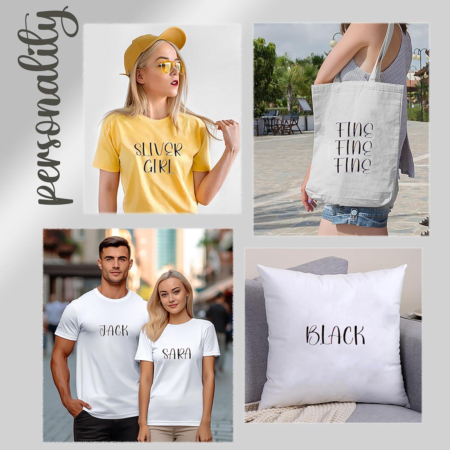 5 Hojas Letras y Números para Planchar Dolmifapro DIY