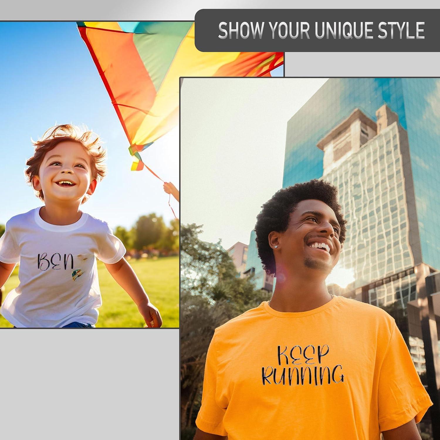 5 Hojas Letras y Números para Planchar Dolmifapro DIY