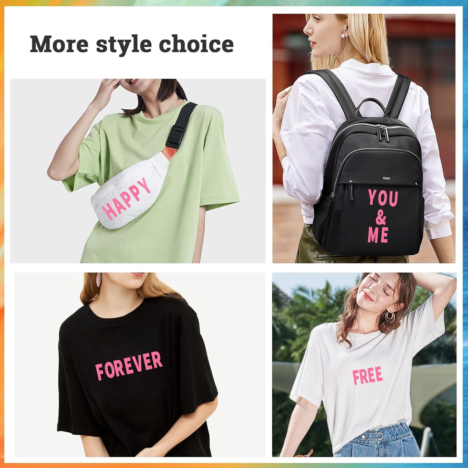 Set de Letras y Números de Planchar Metsyth 612 Piezas Rosa