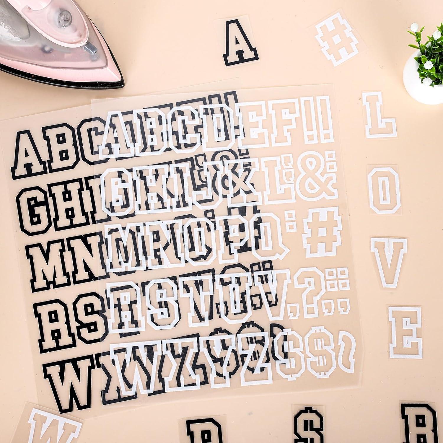 Letras Termoadhesivas Whaline 10 Hojas Vinilo 28x23 cm