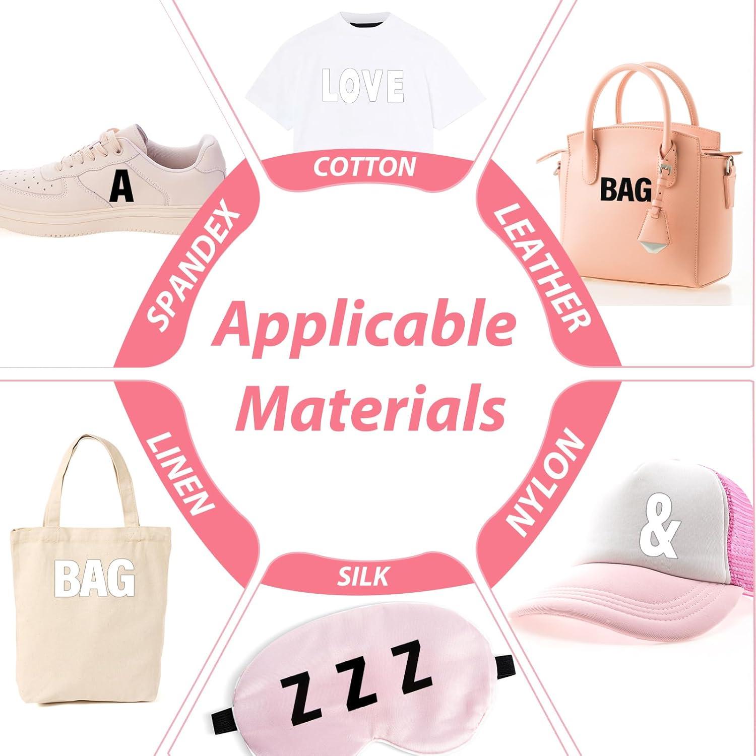 Letras y Números Termoadhesivos Sibba 588 Piezas 30.5x22 cm