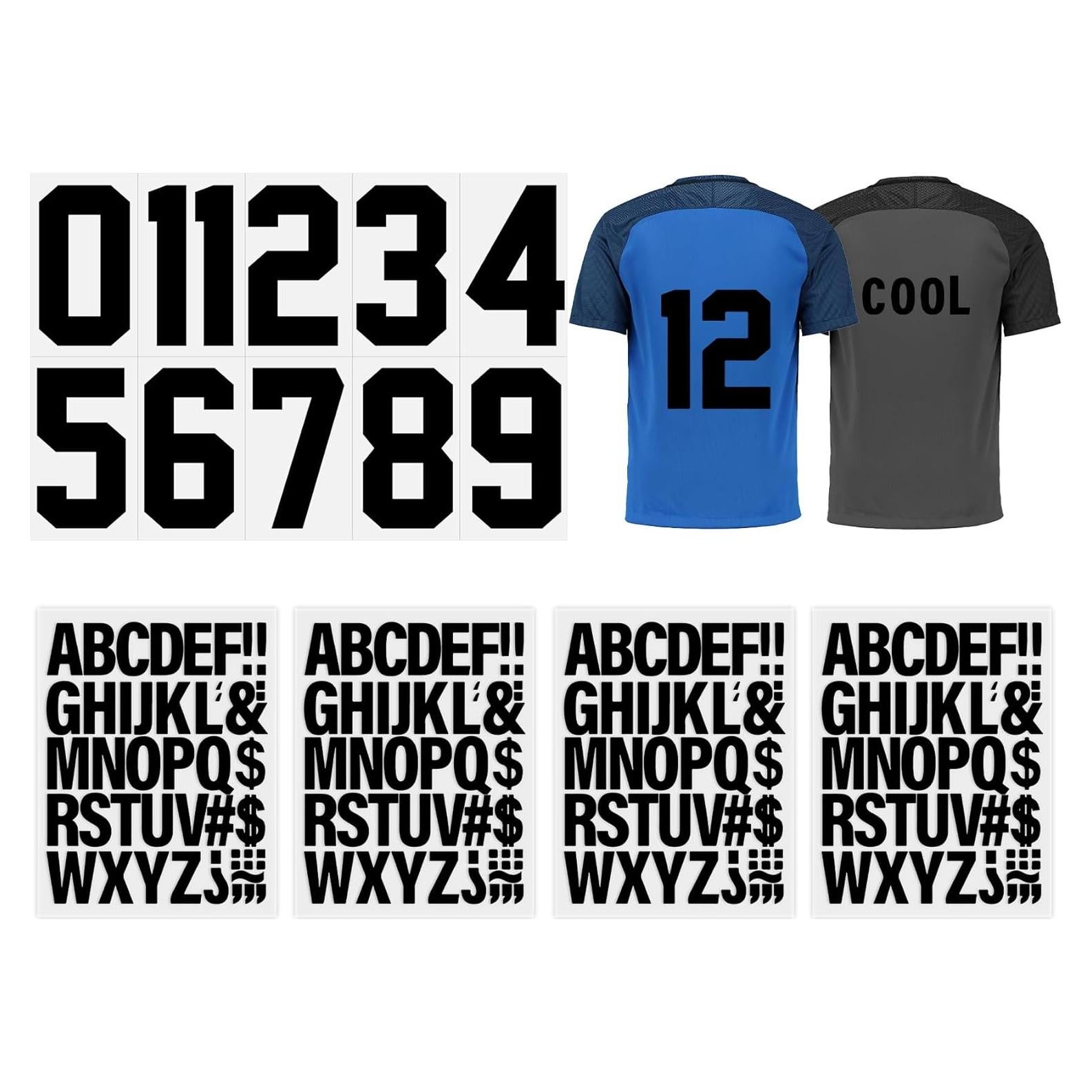 Juego de Letras y Números Termoadhesivos KQNBI 199 Piezas