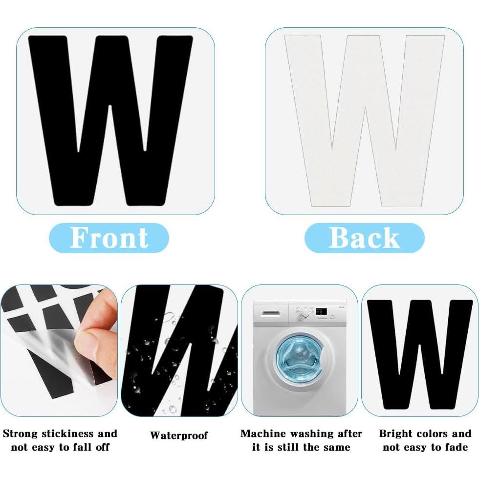 Juego de Letras y Números Termoadhesivos KQNBI 199 Piezas