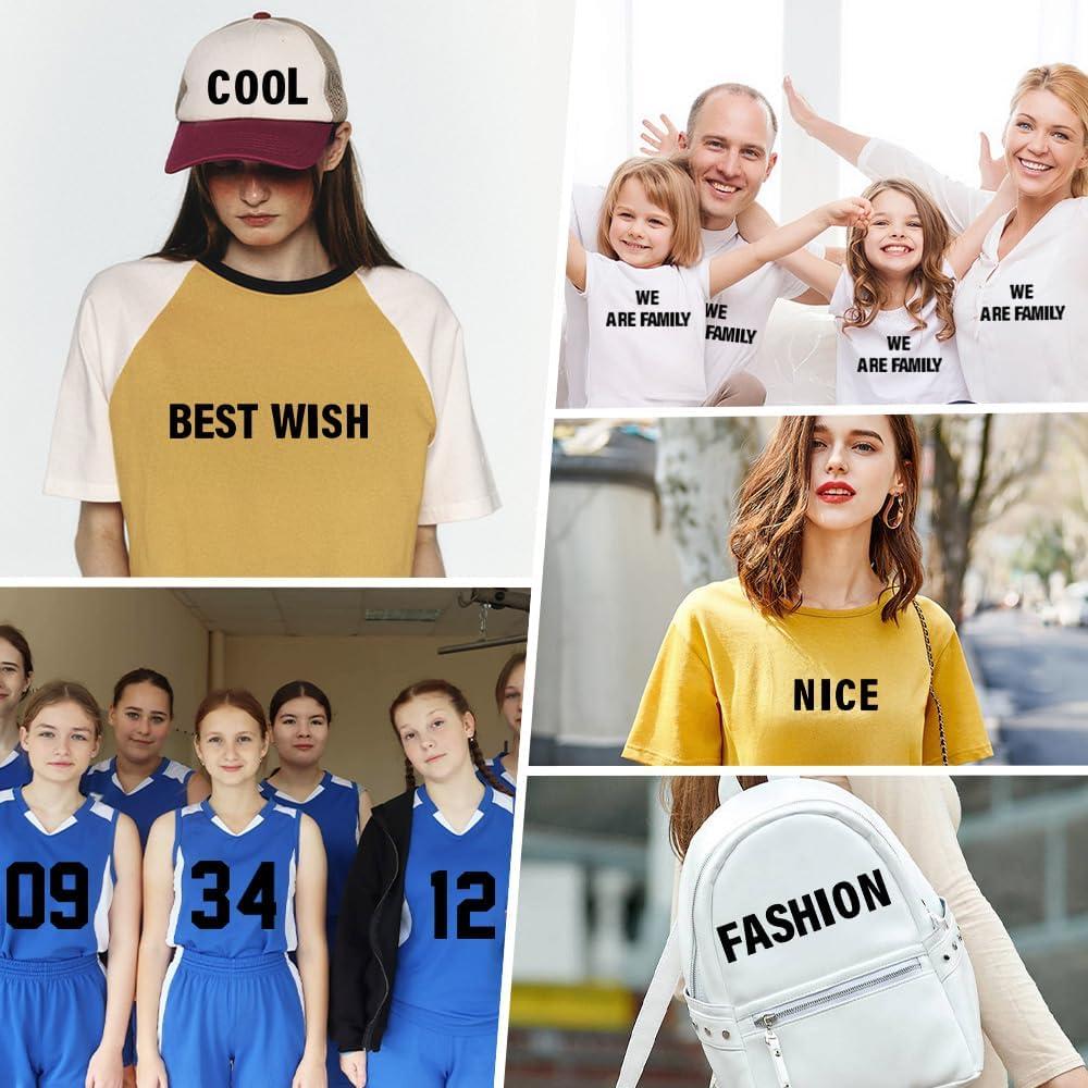 Juego de Letras y Números Termoadhesivos KQNBI 199 Piezas