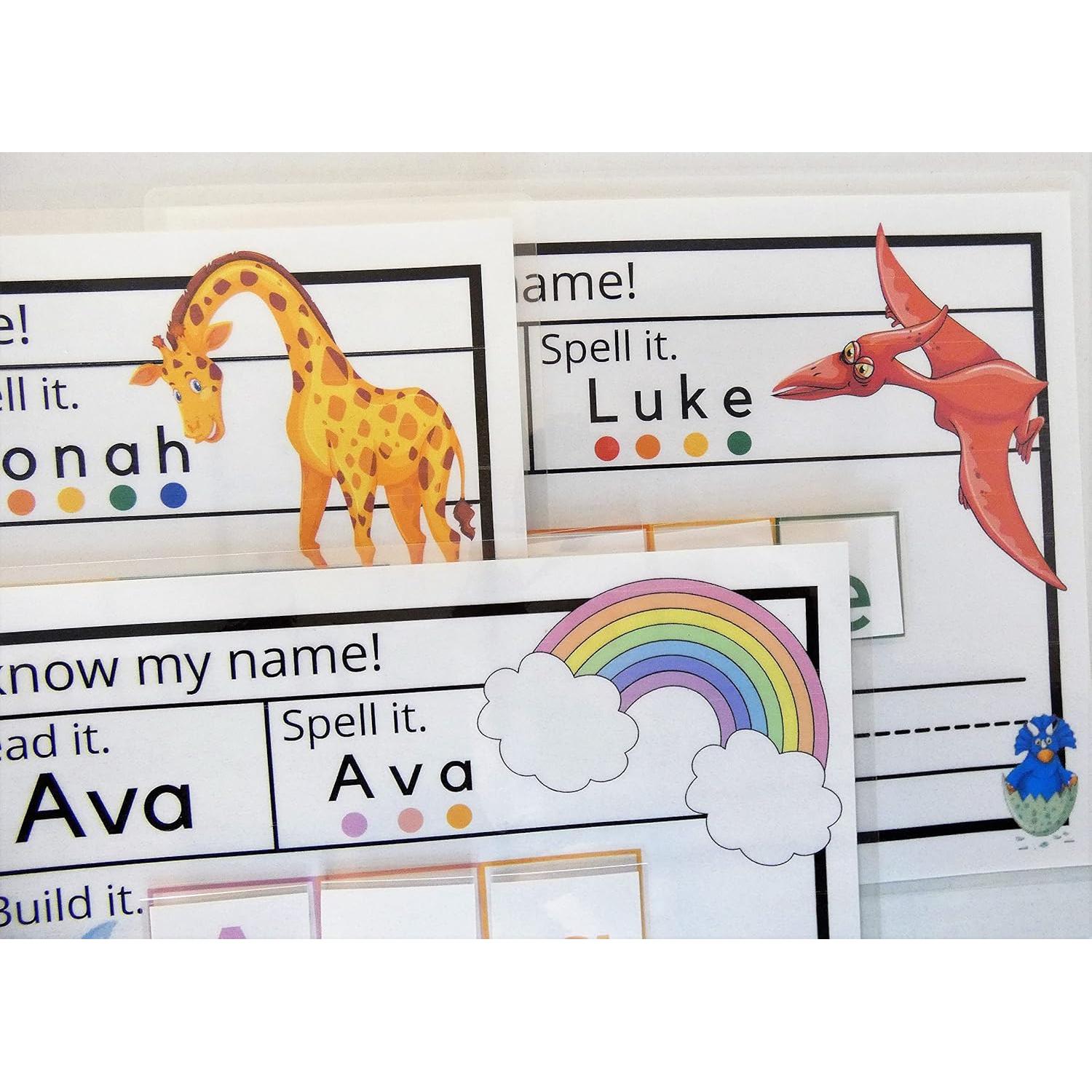 Alfombrilla Personalizada para Borrado en Seco Montessori Arcoíris