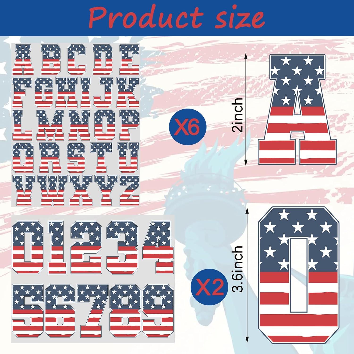 Calcomanías Termoadhesivas Letras y Números Yiduoguoshu 176 Pcs