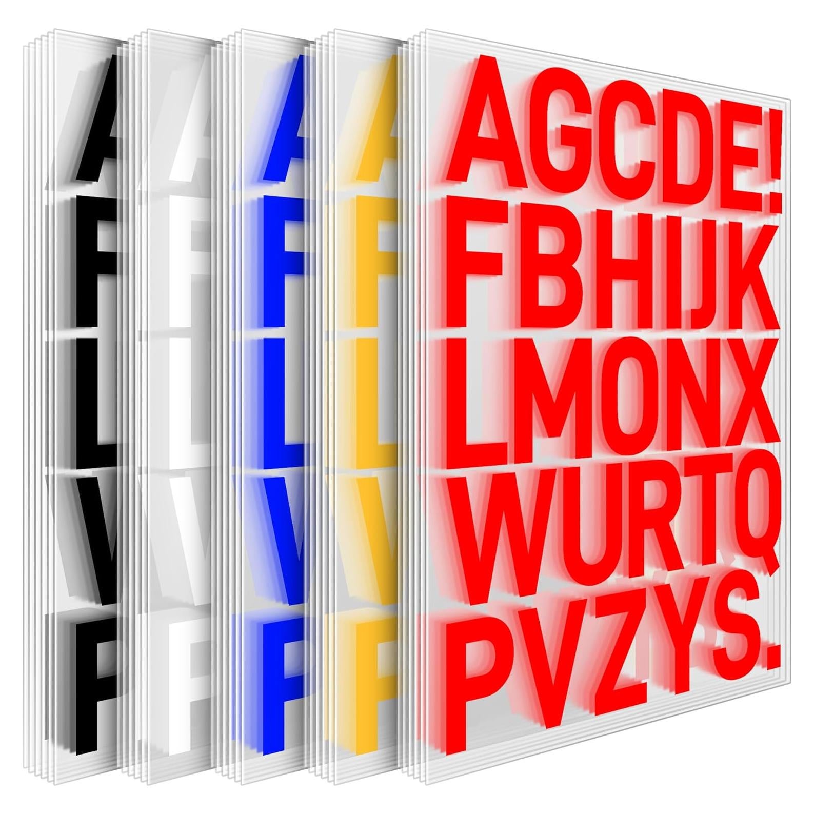 30 Hojas Letras Termoadhesivas Pequeñas Flowing Fun - Vinilo para Tela