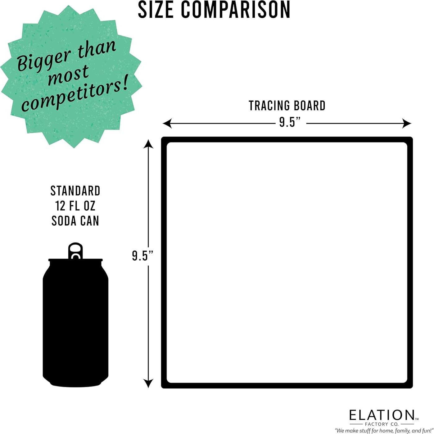 Tablero de Trazado de Nombres Unicornio Elation 24.1cm Doble Cara