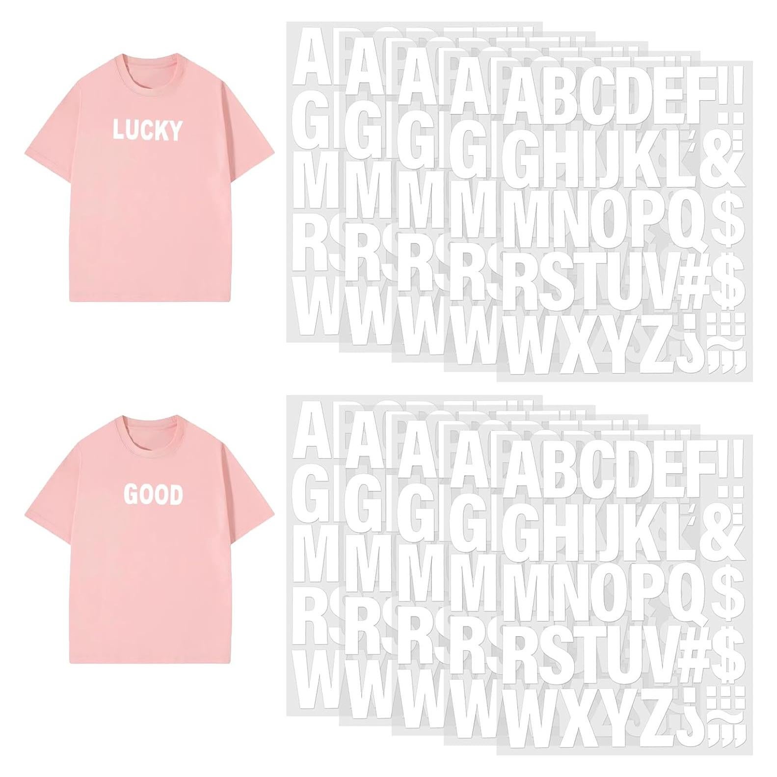 10 Letras de Transferencia de Calor Vinilo Blanco YBEATY A-Z