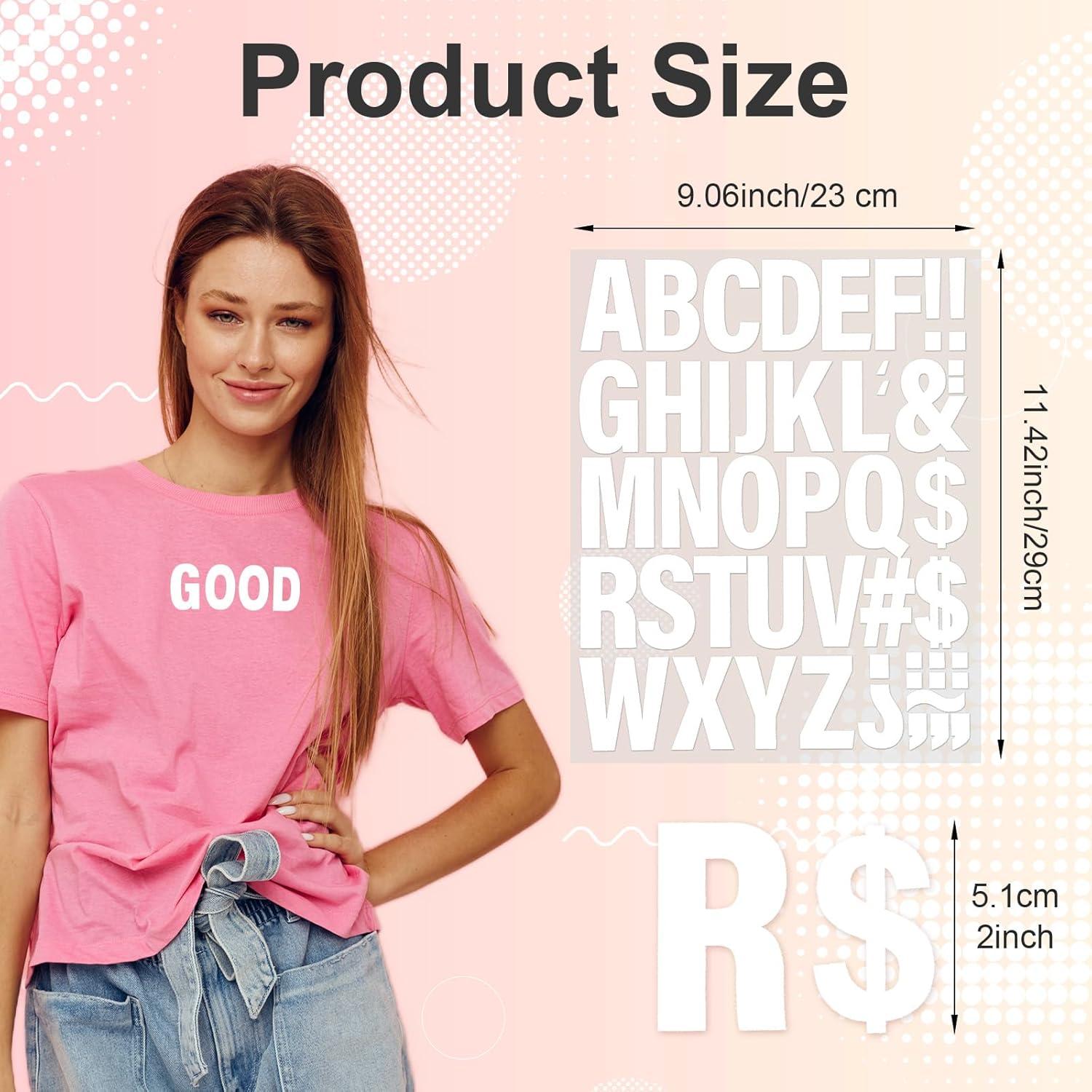 10 Letras de Transferencia de Calor Vinilo Blanco YBEATY A-Z