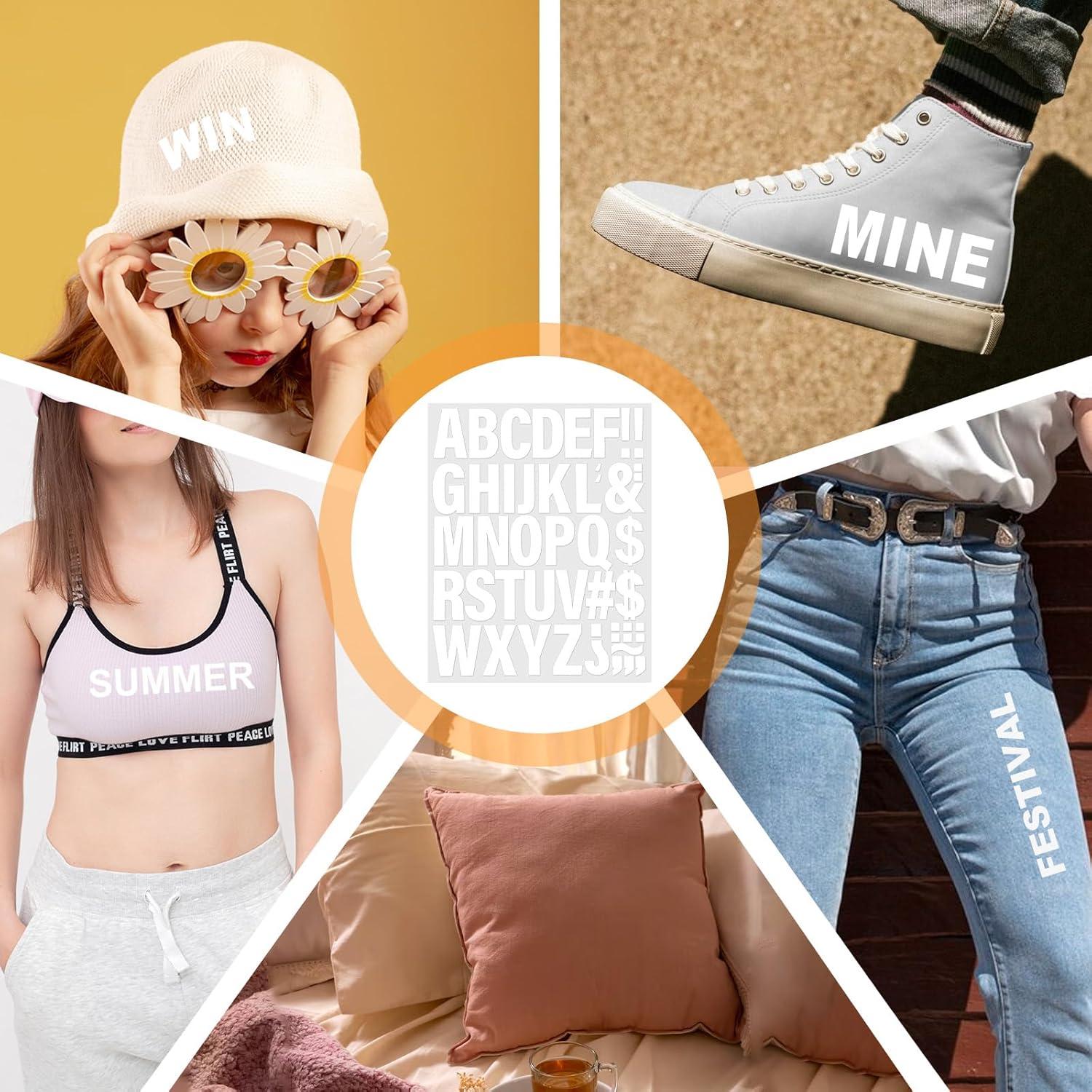 10 Letras de Transferencia de Calor Vinilo Blanco YBEATY A-Z