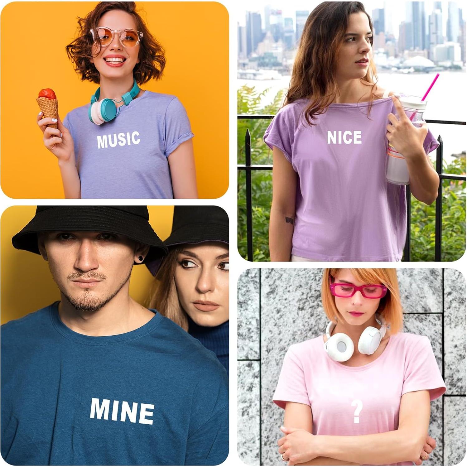 10 Letras de Transferencia de Calor Vinilo Blanco YBEATY A-Z