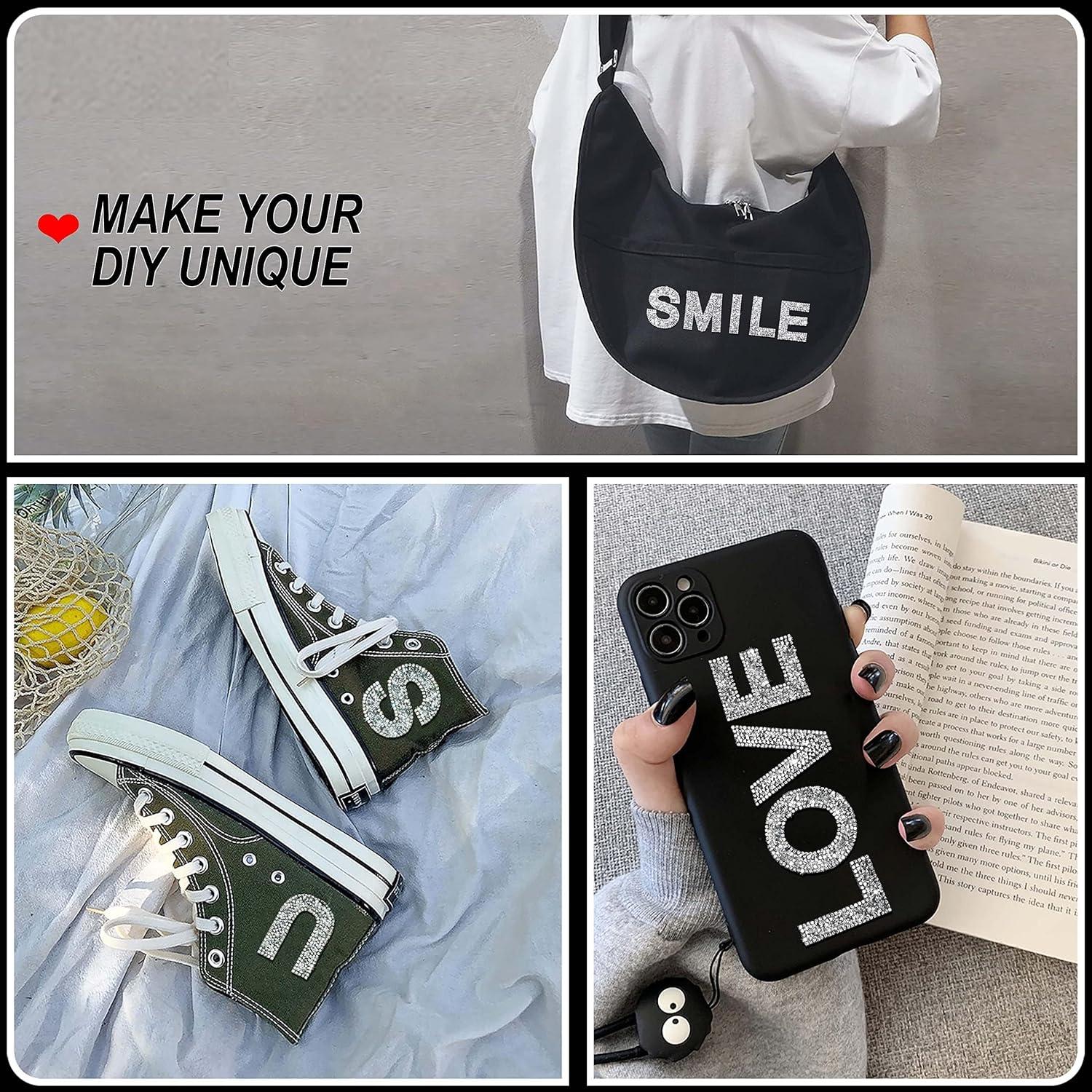 Calcomanías de Letras Brillantes Locacrystal 34 Pcs 5.7 cm