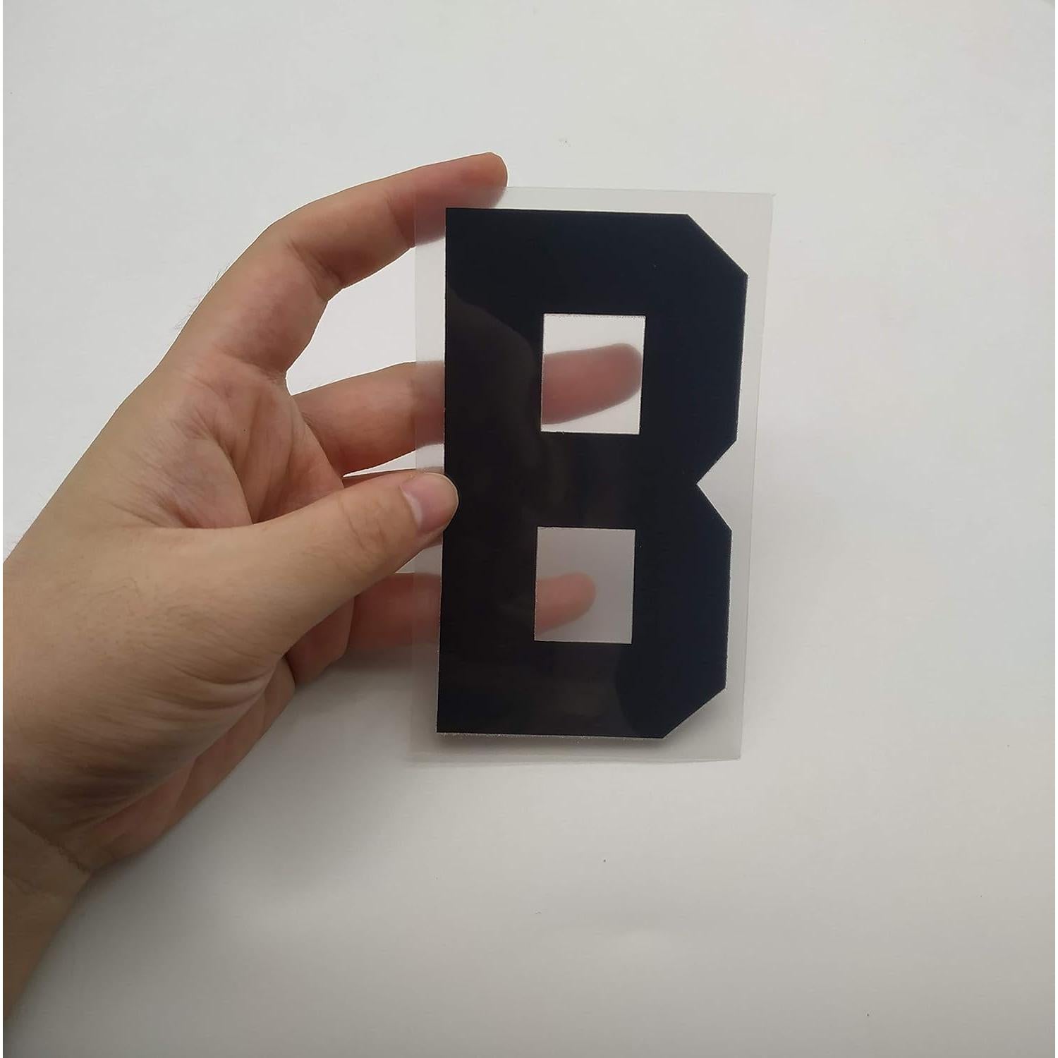 Letras de Hierro Transferibles Fanbay 52 Piezas 10.16 cm Negro