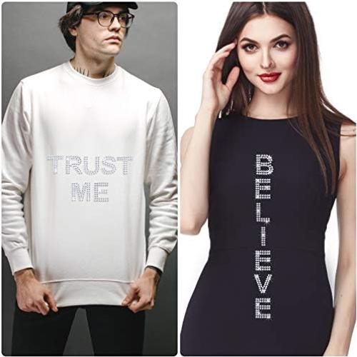 Zonon 136 Piezas Letras de Strass Autoadhesivas Plata