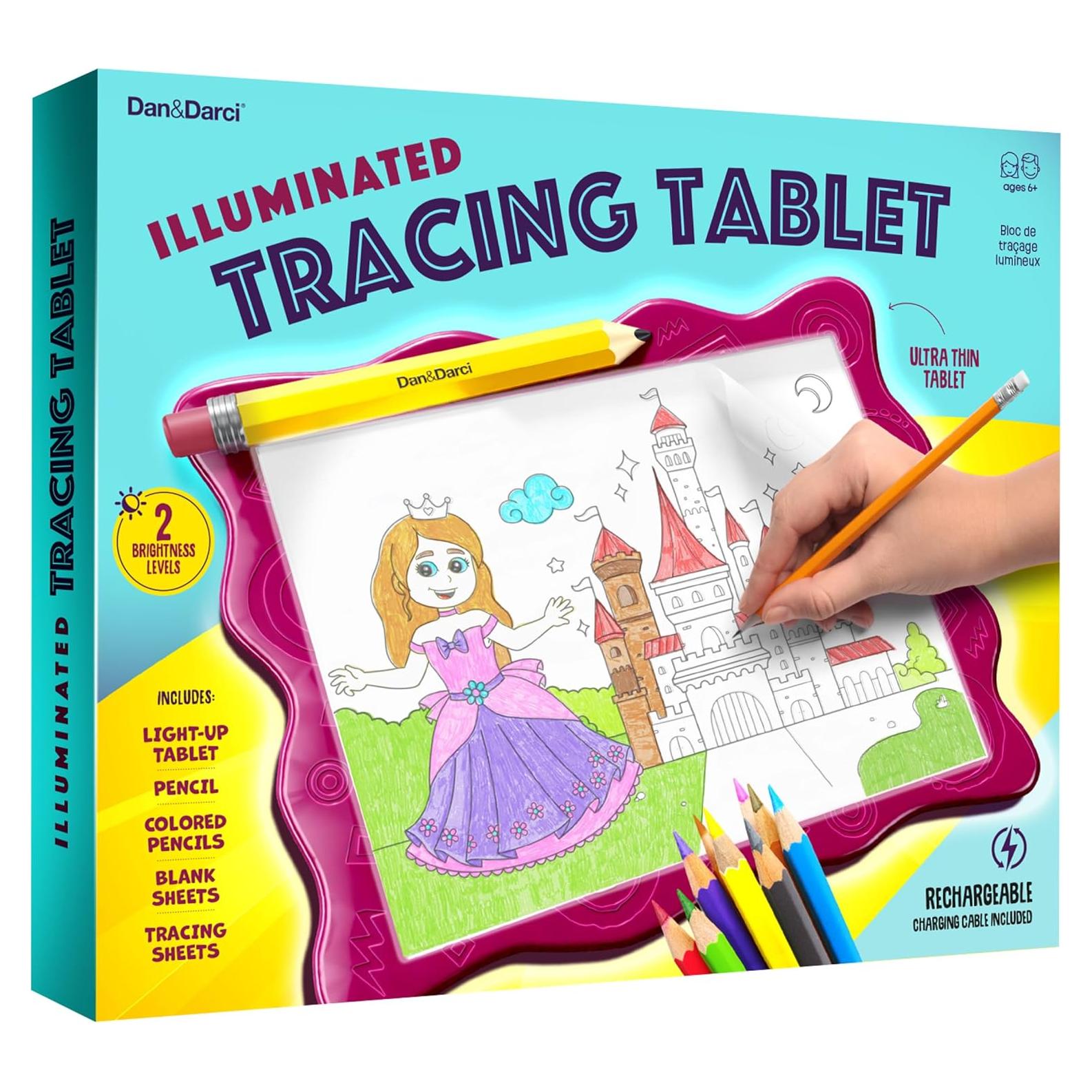 Kit de Trazado Dan&Darci Rosa 25.4x33cm para Niñas