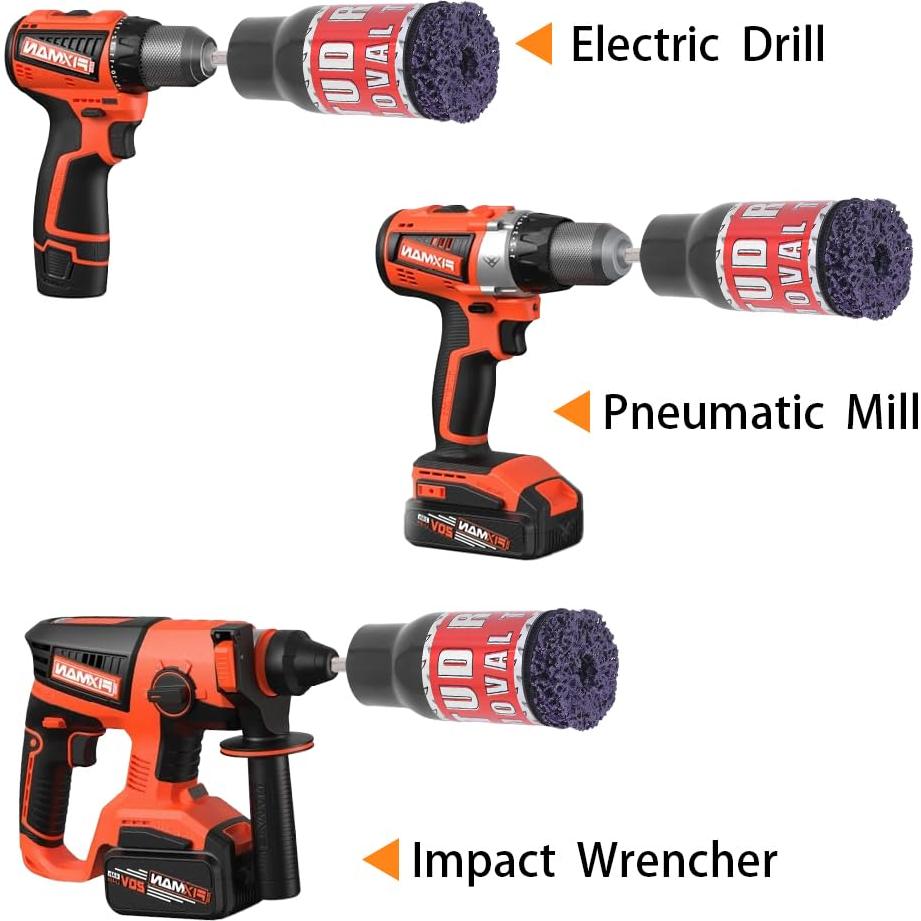 Limpiador de Óxido Lwuey para Taladro 12.7mm - Herramienta Efectiva