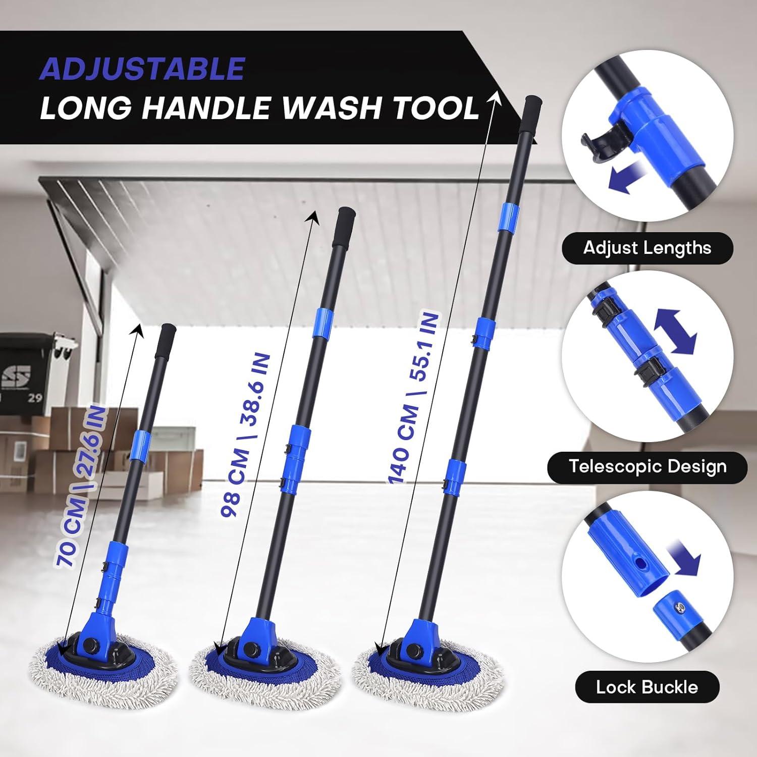 Cepillo de Lavado de Autos Hmdswa CWB19-55 Microfibra 1.01kg