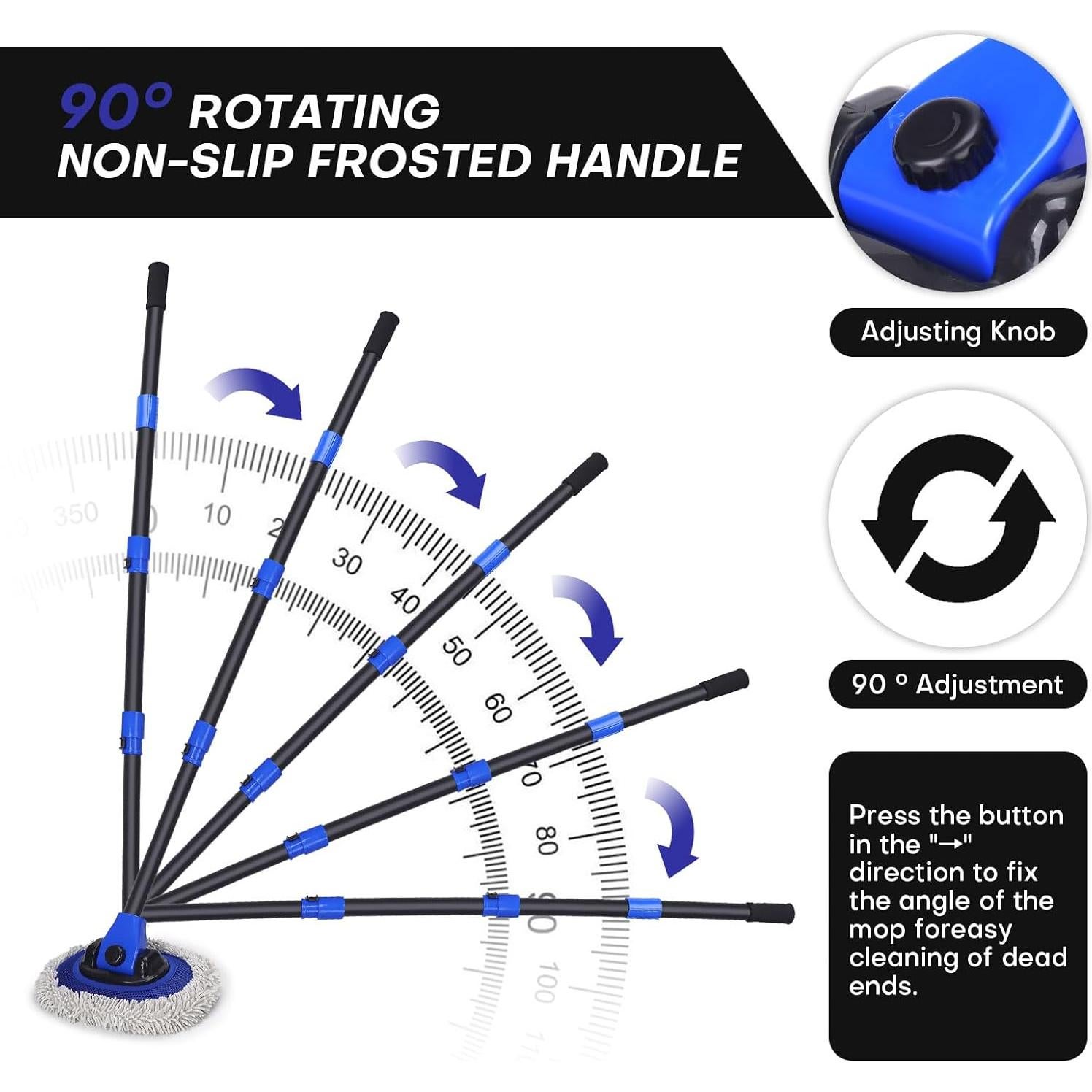 Cepillo de Lavado de Autos Hmdswa CWB19-55 Microfibra 1.01kg