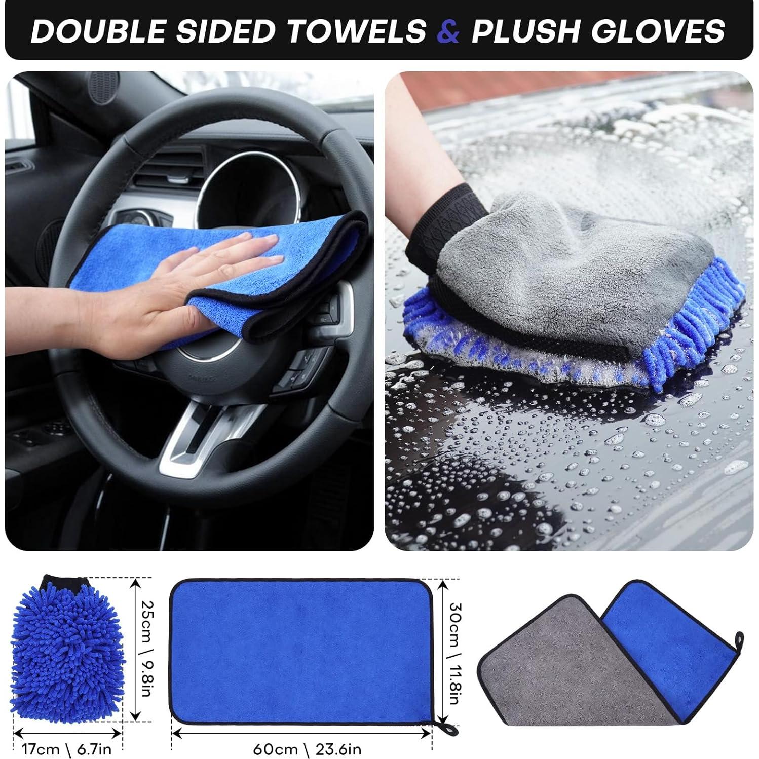 Cepillo de Lavado de Autos Hmdswa CWB19-55 Microfibra 1.01kg