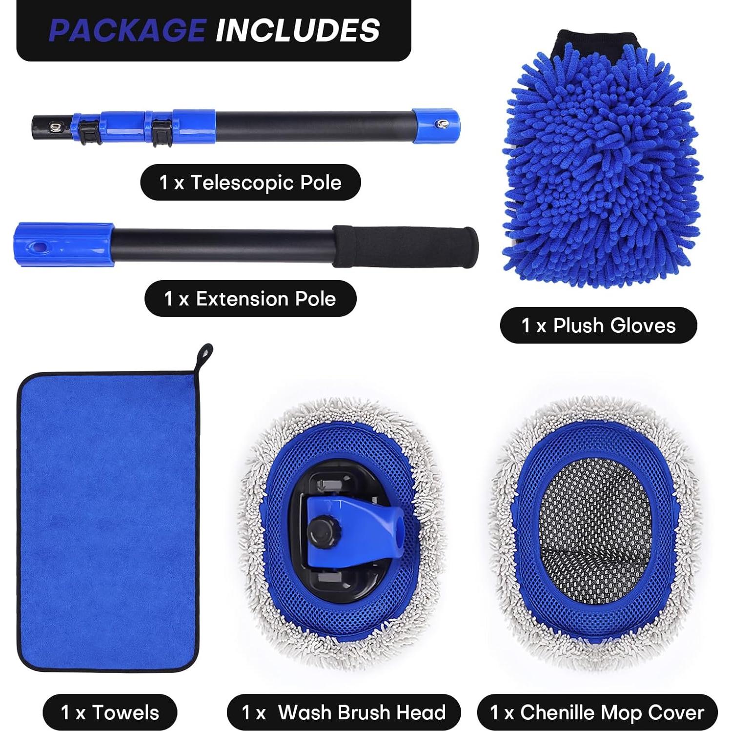 Cepillo de Lavado de Autos Hmdswa CWB19-55 Microfibra 1.01kg