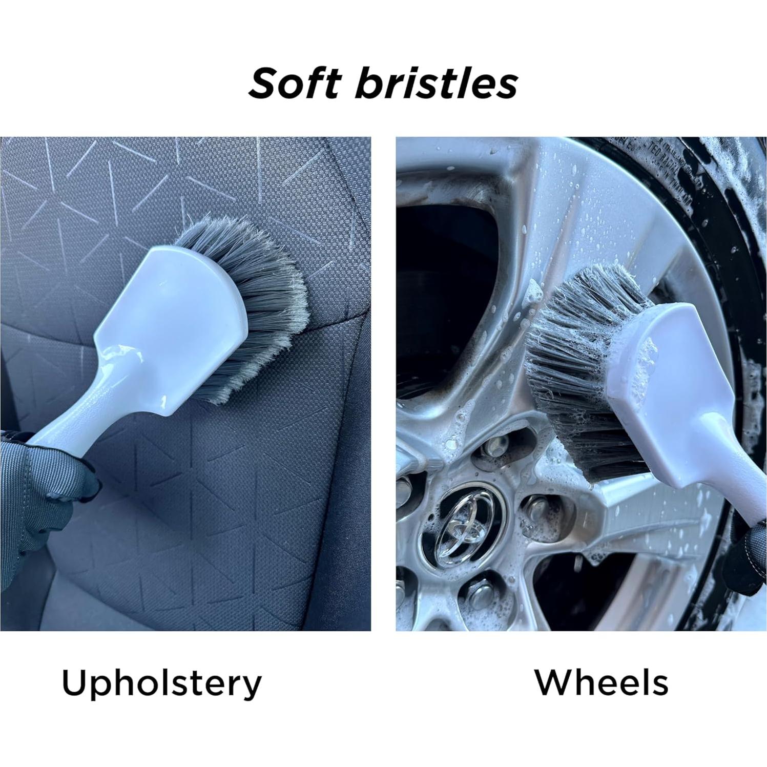 Cepillo de Limpieza de Ruedas y Neumáticos Genérico - 2 Piezas