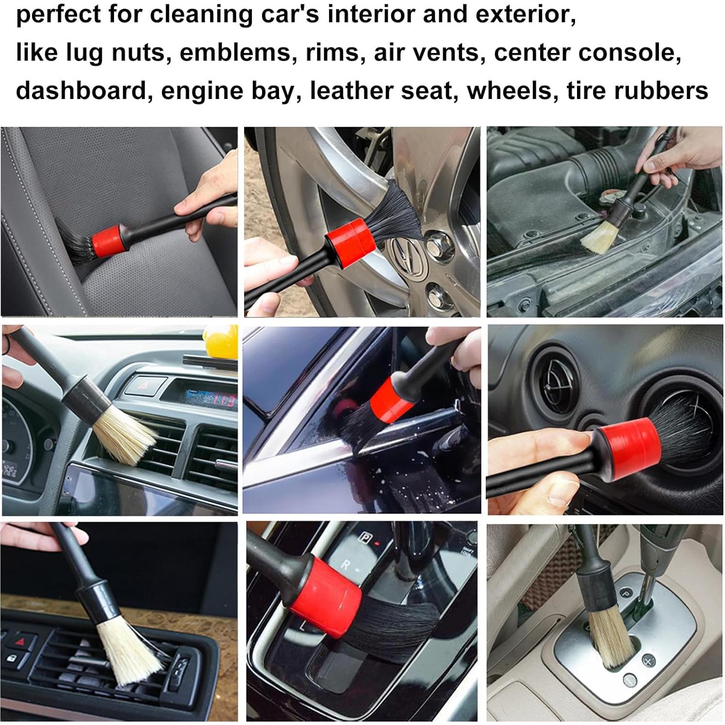 Juego de Cepillos de Detalle LANNEY - 10 Piezas para Autos