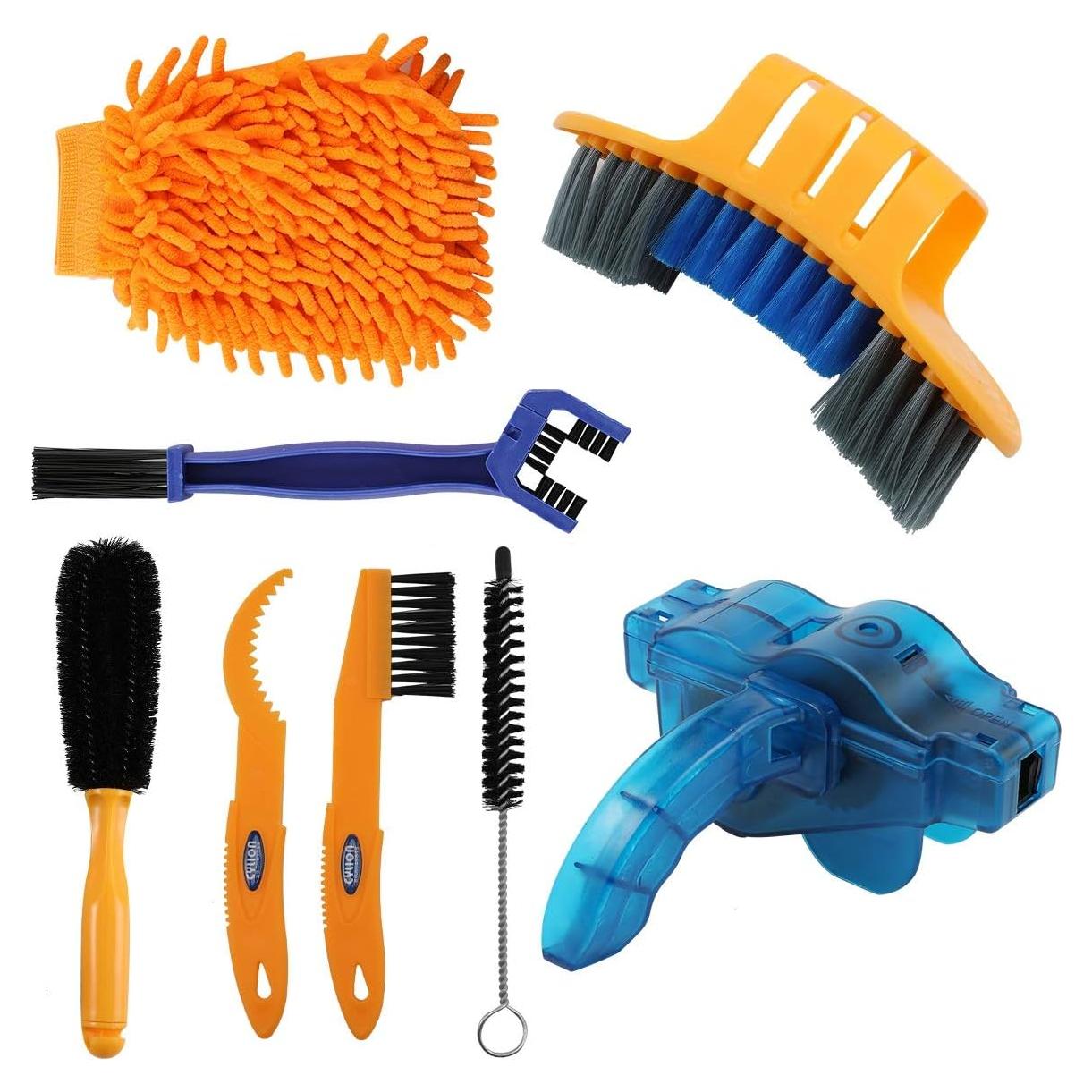 Juego de 8 Piezas de Herramientas de Limpieza de Bicicleta Anndason