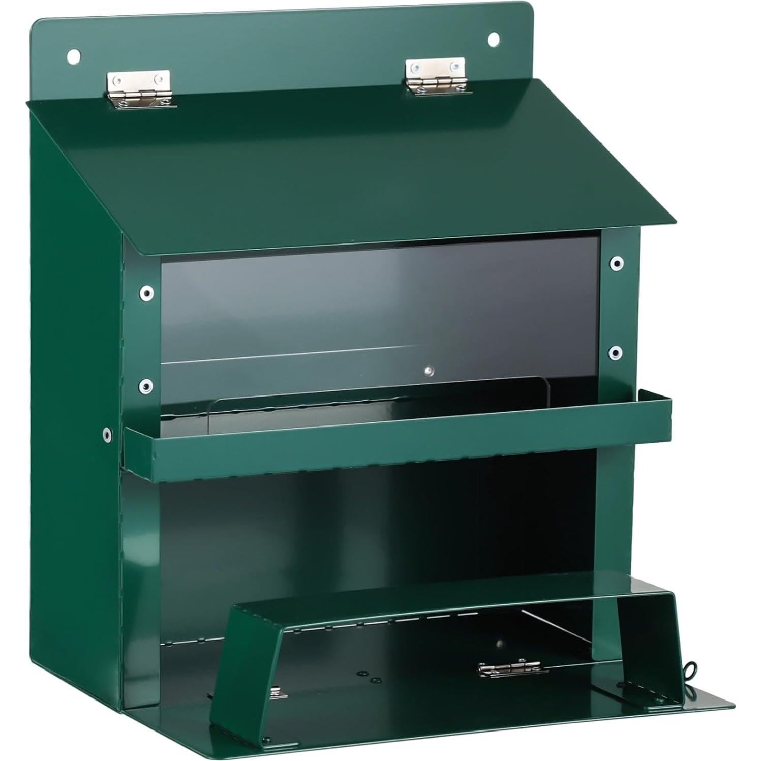 Comedero para Ardillas Anjetan con Techo Impermeable y Bandeja Extraíble