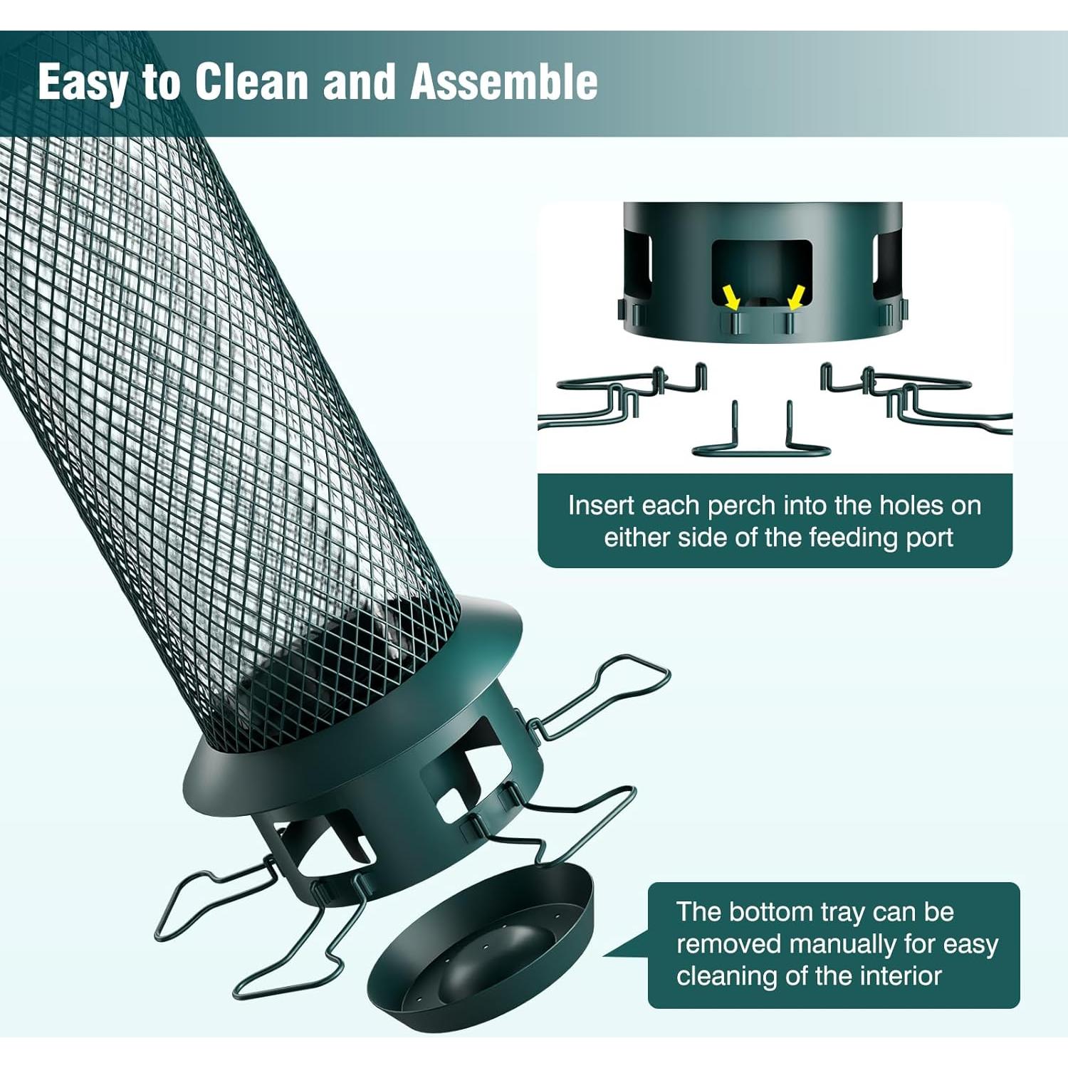 Comedero para Aves Wellavich a Prueba de Ardillas 1.81 kg